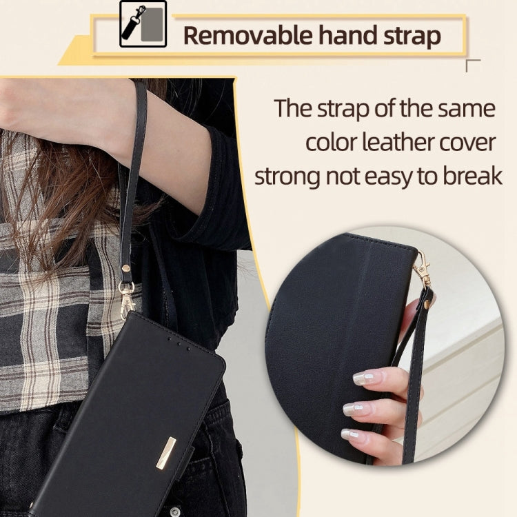 For Honor Magic6 Pro Crossbody Chain Leather Phone Case(Black) - Honor Cases by PMC Jewellery | Online Shopping South Africa | PMC Jewellery | Buy Now Pay Later Mobicred