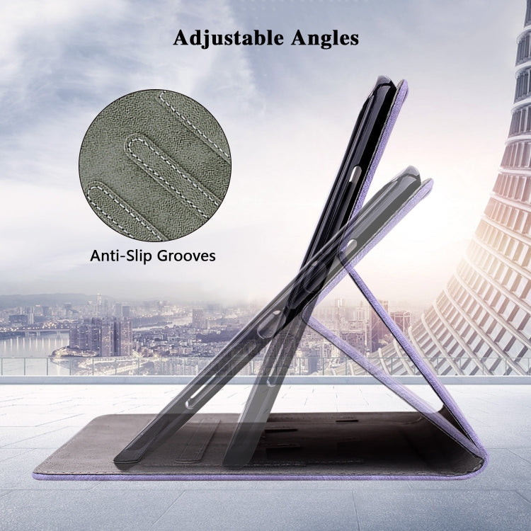 For iPad Air 11 2025 / 2024 Embossed Tiger Pattern Leather Tablet Case(Purple) - iPad Air 11 2025 / 2024 Cases by PMC TechLife | Online Shopping South Africa | PMC TechLife | Buy Now Pay Later Mobicred