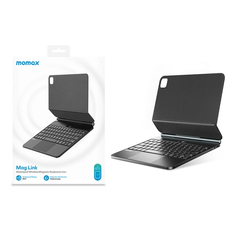 For iPad Pro 11 2018-2022/Air 10.9 2020-2022 MOMAX KB5 Mag Link Wireless Floating Water-resistant Magnetic Keyboard - Universal by MOMAX | Online Shopping South Africa | PMC Jewellery | Buy Now Pay Later Mobicred