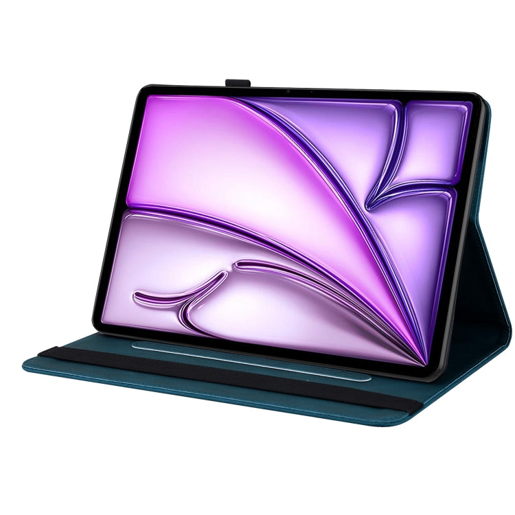 For iPad Air 11 2024 Butterfly Flower Embossed Leather Tablet Case(Blue) - free shipping - PMC TechLife - Order now!