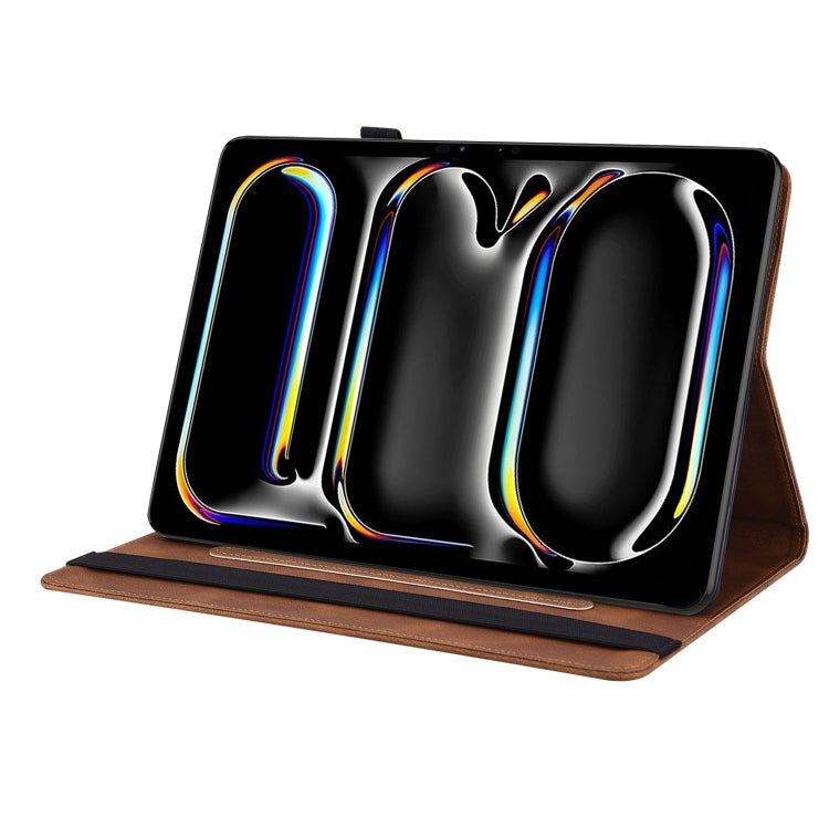 For iPad Pro 11 2024 Butterfly Flower Embossed Leather Tablet Case(Brown) - iPad Pro 11 2024 Cases by PMC TechLife | Online Shopping South Africa | PMC TechLife | Buy Now Pay Later Mobicred