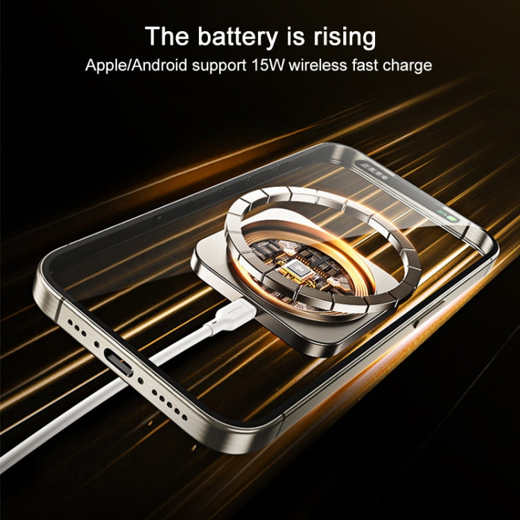 Momax Cm32 Q2 Mag Mount Metal Magnetic Wireless Fast Charging Car Holder - Car Holders by PMC TechLife | Online Shopping South Africa | PMC TechLife | Buy Now Pay Later Mobicred