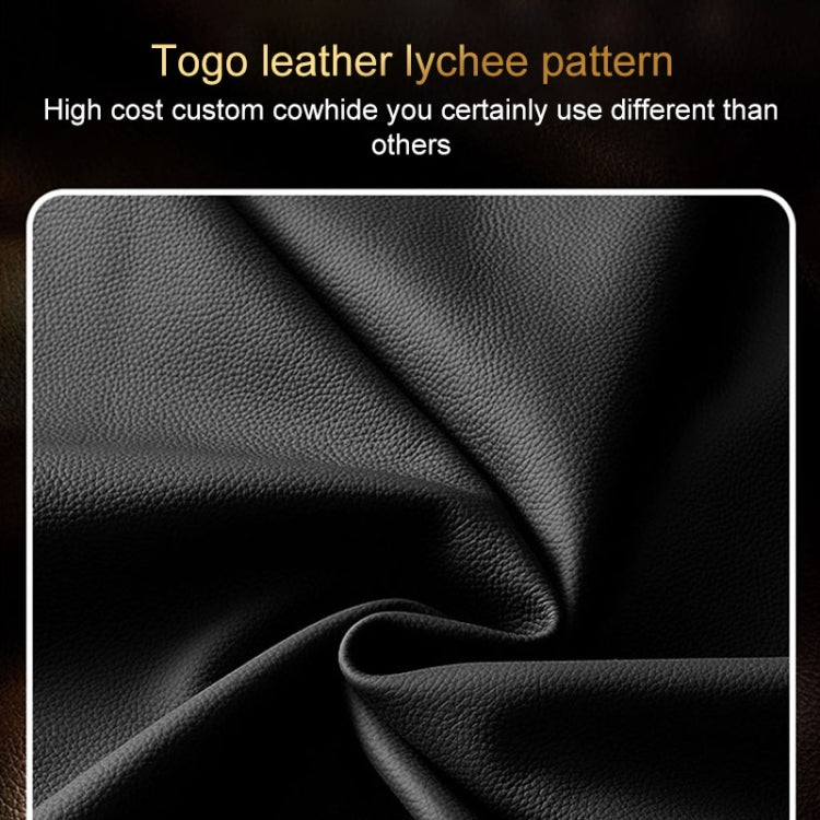 For OPPO Reno9 Pro Genuine Leather Litchi Texture Phone Case(Coffee) - OPPO Cases by PMC TechLife | Online Shopping South Africa | PMC TechLife | Buy Now Pay Later Mobicred