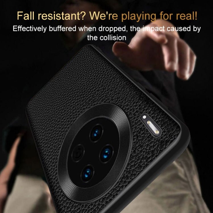 For Huawei Pura 70 Pro / 70 Pro+ Genuine Leather Litchi Texture Phone Case(Coffee) - free shipping - PMC Jewellery - Order now!