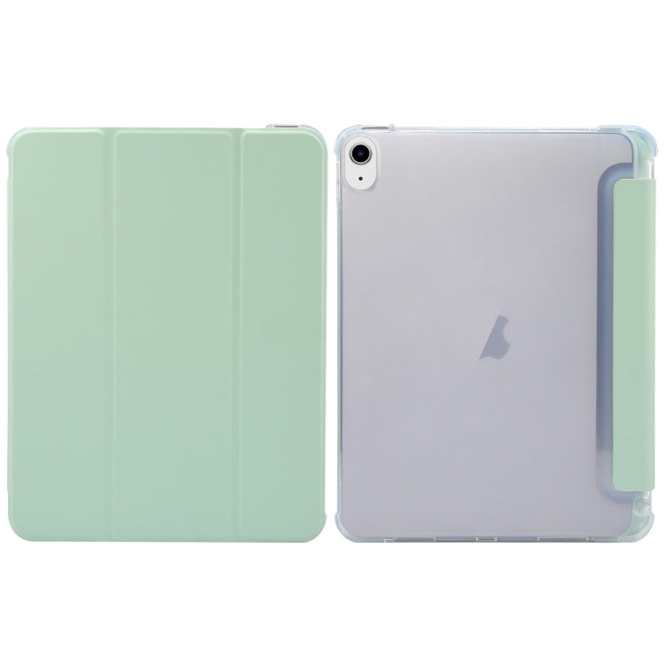 For iPad Air 11 2025 / 2024 3-folding Electric Pressed Skin Texture Leather Tablet Case(Green) - free shipping - PMC TechLife - Order now!