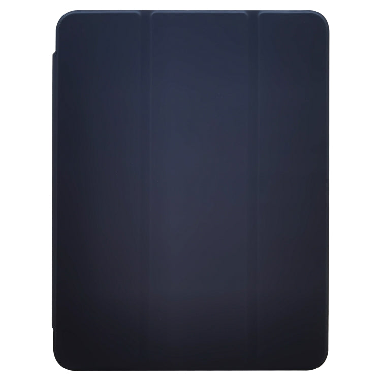 For iPad Pro 11 2024 3-folding Electric Pressed Skin Texture Leather Tablet Case(Black) - iPad Pro 11 2024 Cases by PMC TechLife | Online Shopping South Africa | PMC TechLife | Buy Now Pay Later Mobicred