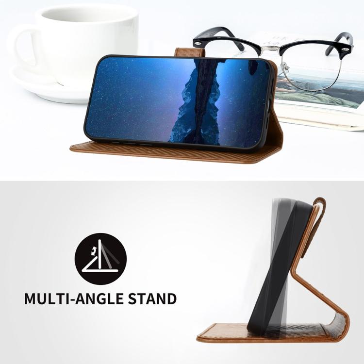 For iPhone 17 Pro Max YX0070 Carbon Fiber Buckle Leather Phone Case with Lanyard(Coffee) - free shipping - PMc TechLife - Order now!