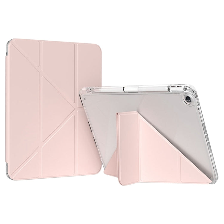For iPad 10.2 2021 / 2020 / 2019 GEBEI Deformation Leather Tablet Case(Pink) - free shipping - PMc TechLife - Order now!