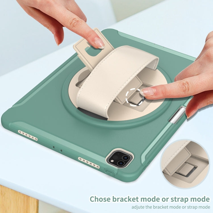 For iPad Pro 11 2024 Spider Wheel Silicone Hybrid PC Tablet Case(Emerald Green) - iPad Pro 11 2024 Cases by PMC TechLife | Online Shopping South Africa | PMC TechLife | Buy Now Pay Later Mobicred