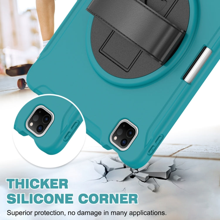 For iPad Pro 11 2024 Spider Wheel Silicone Hybrid PC Tablet Case(Blue) - iPad Pro 11 2024 Cases by PMC TechLife | Online Shopping South Africa | PMC TechLife | Buy Now Pay Later Mobicred