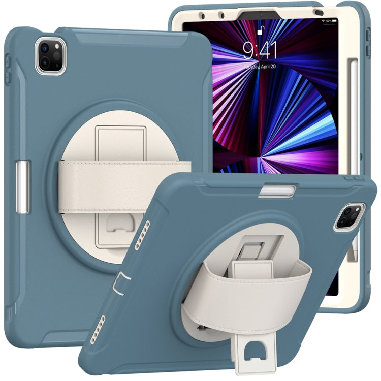 For iPad Pro 11 2024 Spider Wheel Silicone Hybrid PC Tablet Case(Cornflower Blue) - iPad Pro 11 2024 Cases by PMC TechLife | Online Shopping South Africa | PMC TechLife | Buy Now Pay Later Mobicred