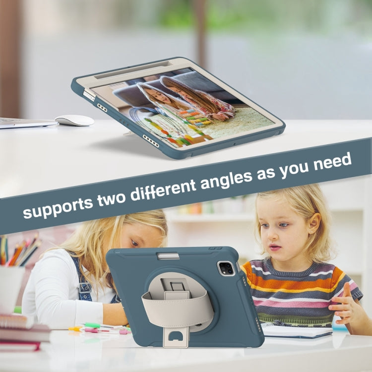 For iPad Pro 11 2024 Spider Wheel Silicone Hybrid PC Tablet Case(Cornflower Blue) - iPad Pro 11 2024 Cases by PMC TechLife | Online Shopping South Africa | PMC TechLife | Buy Now Pay Later Mobicred