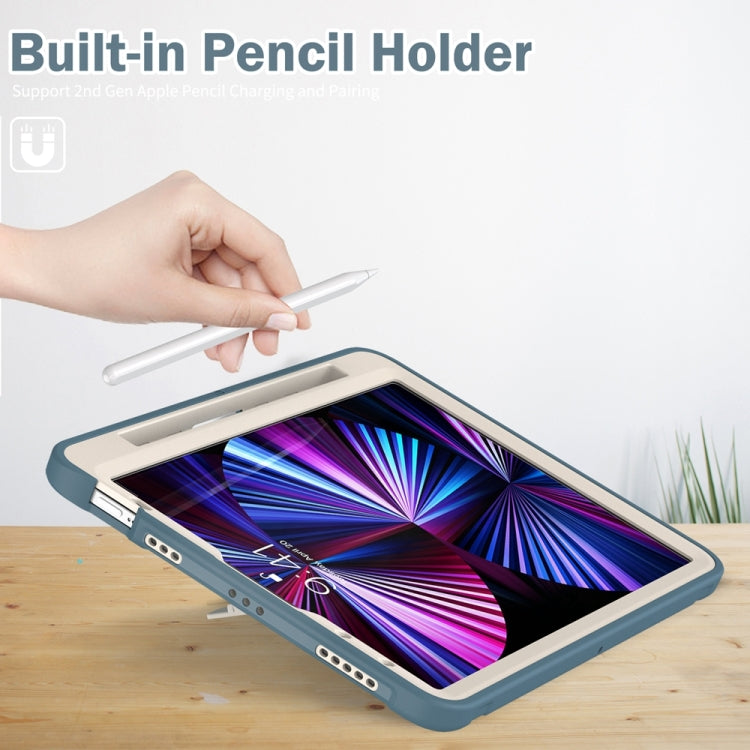 For iPad Pro 11 2024 Spider Wheel Silicone Hybrid PC Tablet Case(Cornflower Blue) - iPad Pro 11 2024 Cases by PMC TechLife | Online Shopping South Africa | PMC TechLife | Buy Now Pay Later Mobicred