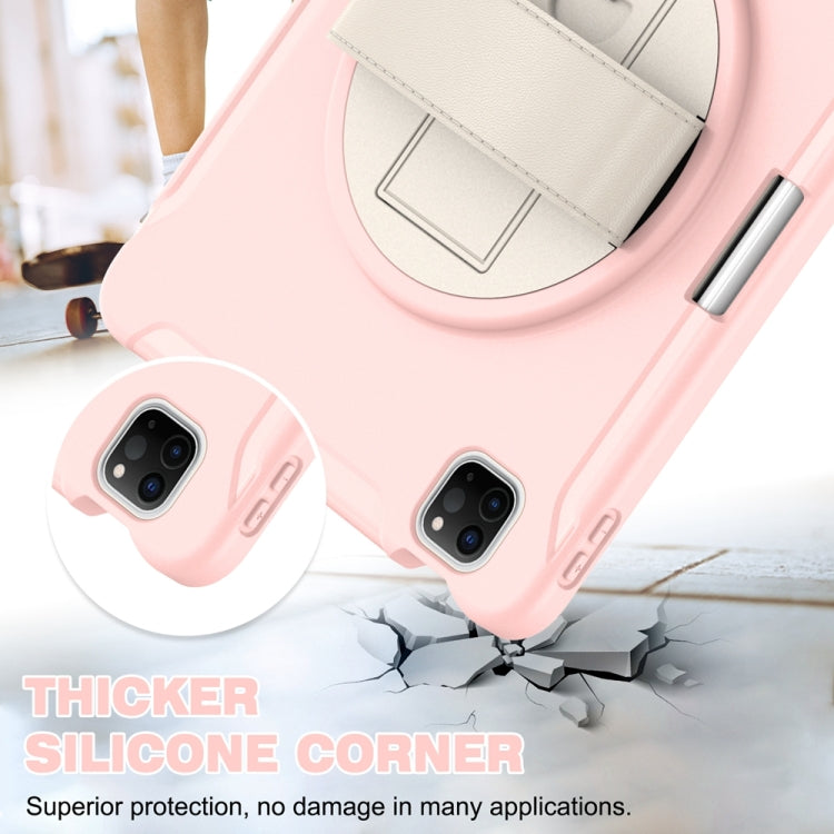 For iPad Pro 11 2024 Spider Wheel Silicone Hybrid PC Tablet Case(Cherry Blossoms Pink) - iPad Pro 11 2024 Cases by PMC TechLife | Online Shopping South Africa | PMC TechLife | Buy Now Pay Later Mobicred
