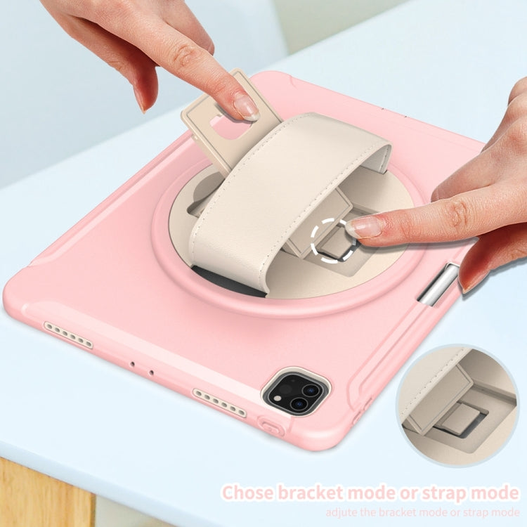 For iPad Pro 11 2024 Spider Wheel Silicone Hybrid PC Tablet Case(Cherry Blossoms Pink) - iPad Pro 11 2024 Cases by PMC TechLife | Online Shopping South Africa | PMC TechLife | Buy Now Pay Later Mobicred