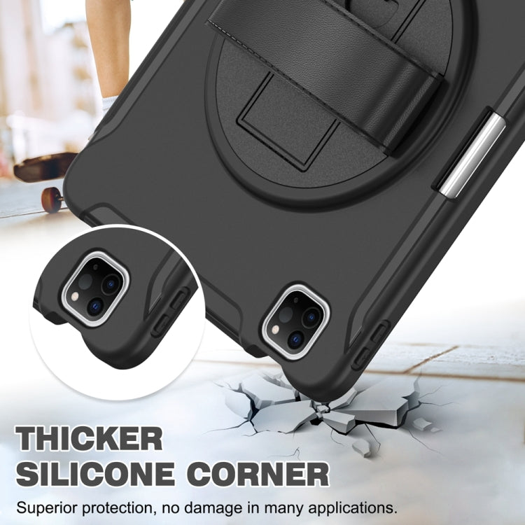 For iPad Air 11 2024 Spider Wheel Silicone Hybrid PC Tablet Case(Black) - iPad Air 11 2024 Cases by PMC TechLife | Online Shopping South Africa | PMC TechLife | Buy Now Pay Later Mobicred