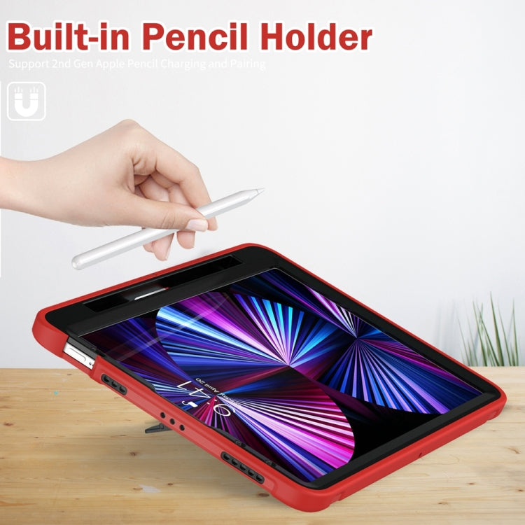 For iPad Air 11 2024 / Air 11 2025 Spider Wheel Silicone Hybrid PC Tablet Case(Red) - iPad Air 11 2025 / 2024 Cases by PMC TechLife | Online Shopping South Africa | PMC TechLife | Buy Now Pay Later Mobicred