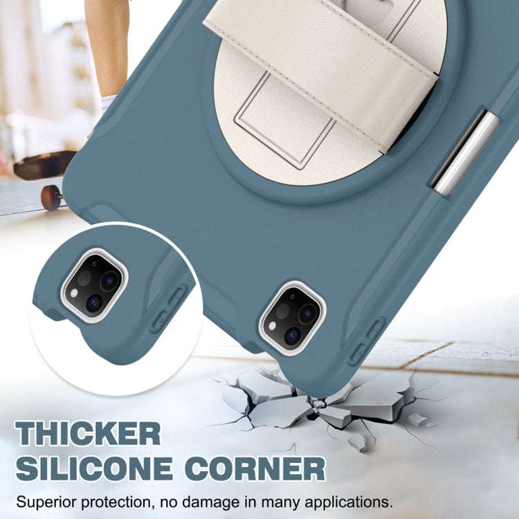 For iPad Air 11 2024 / Air 11 2025 Spider Wheel Silicone Hybrid PC Tablet Case(Cornflower Blue) - iPad Air 11 2025 / 2024 Cases by PMC TechLife | Online Shopping South Africa | PMC TechLife | Buy Now Pay Later Mobicred