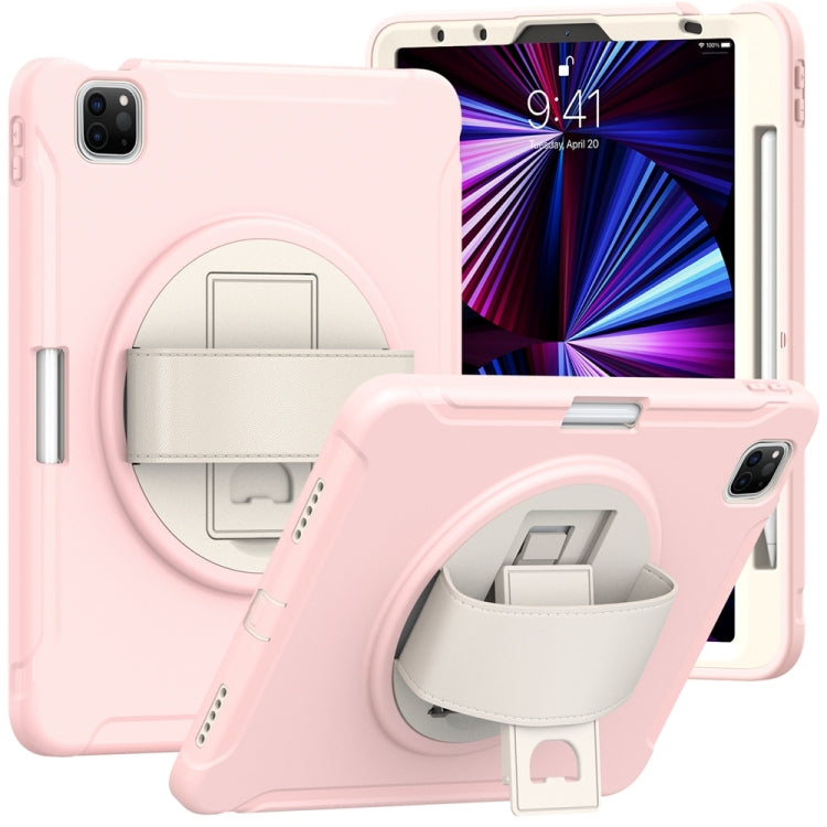 For iPad Air 11 2024 Spider Wheel Silicone Hybrid PC Tablet Case(Cherry Blossoms Pink) - iPad Air 11 2024 Cases by PMC TechLife | Online Shopping South Africa | PMC TechLife | Buy Now Pay Later Mobicred