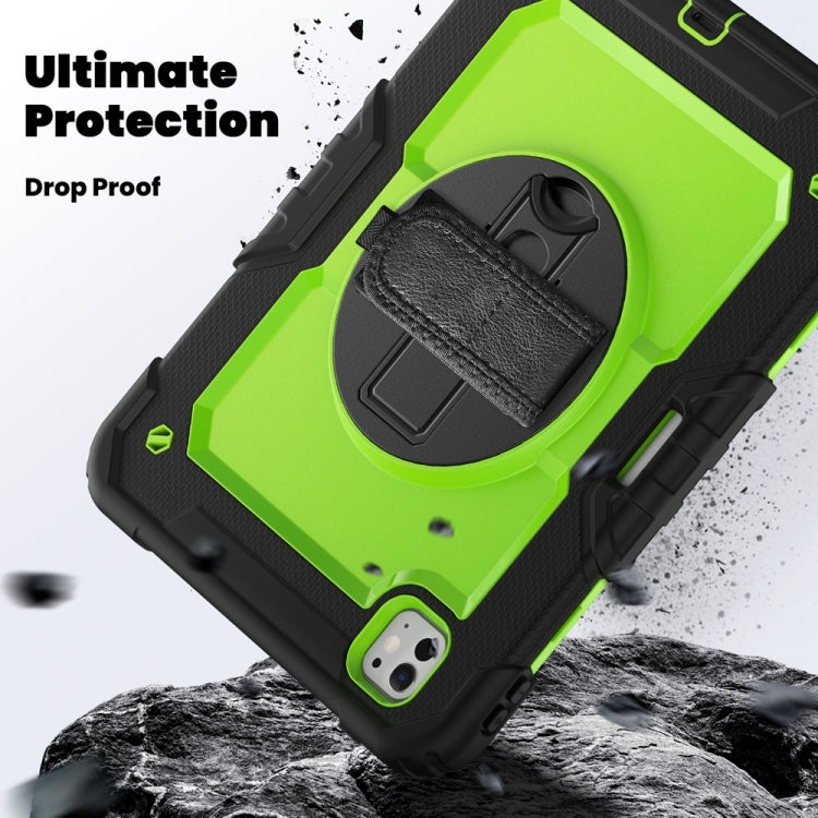 For iPad Pro 11 2024 Silicone Hybrid PC Tablet Protective Case(Yellow Green+Black) - free shipping - PMC TechLife - Order now!