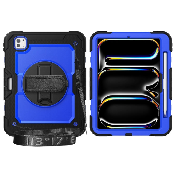 For iPad Pro 11 2024 Silicone Hybrid PC Tablet Protective Case(Dark Blue+Black) - free shipping - PMC TechLife - Order now!