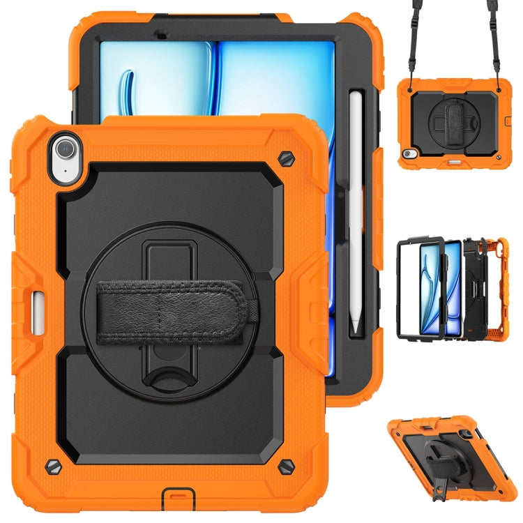 For iPad Air 11 2024 / Air 11 2025 Silicone Hybrid PC Tablet Protective Case(Orange+Black) - iPad Air 11 2025 / 2024 Cases by PMC TechLife | Online Shopping South Africa | PMC TechLife | Buy Now Pay Later Mobicred