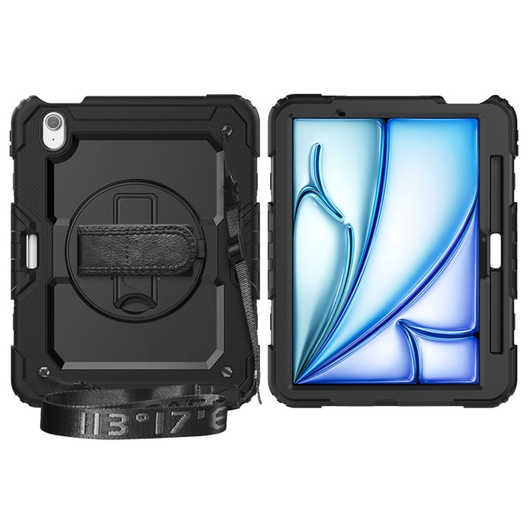 For iPad Air 11 2024 / Air 11 2025 Silicone Hybrid PC Tablet Protective Case(Black) - iPad Air 11 2025 / 2024 Cases by PMC TechLife | Online Shopping South Africa | PMC TechLife | Buy Now Pay Later Mobicred