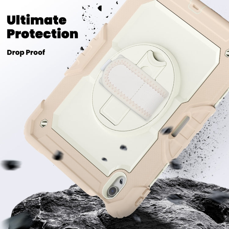 For iPad Air 11 2024 / Air 11 2025 Silicone Hybrid PC Tablet Protective Case(Cream+Rose Gold) - iPad Air 11 2025 / 2024 Cases by PMC TechLife | Online Shopping South Africa | PMC TechLife | Buy Now Pay Later Mobicred