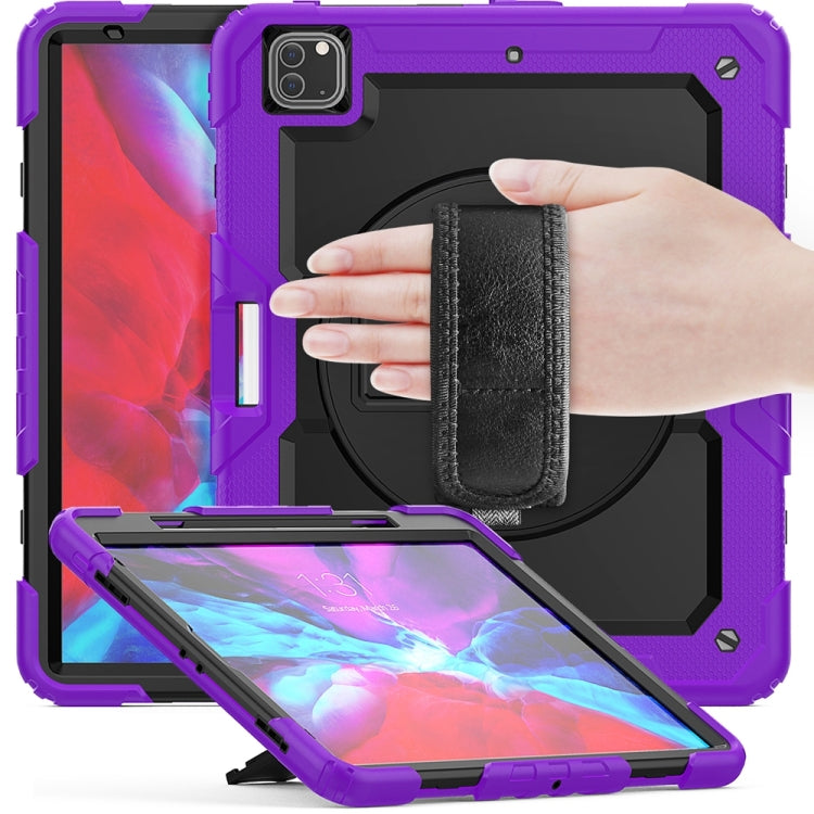 For iPad Pro 13 2024 Silicone + PC Tablet Protective Case(Purple+Black) - iPad Pro 13 2024 Cases by PMC TechLife | Online Shopping South Africa | PMC TechLife | Buy Now Pay Later Mobicred