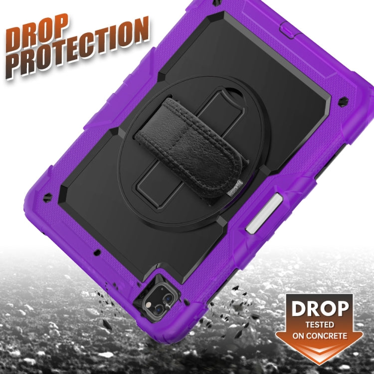 For iPad Pro 13 2024 Silicone + PC Tablet Protective Case(Purple+Black) - iPad Pro 13 2024 Cases by PMC TechLife | Online Shopping South Africa | PMC TechLife | Buy Now Pay Later Mobicred