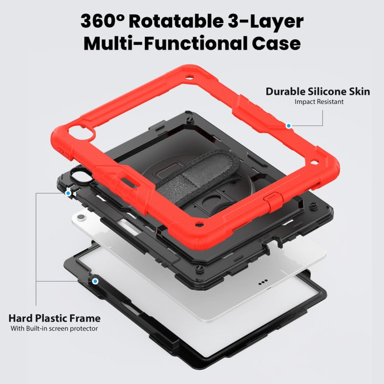 For iPad Air 13 2024 Silicone + PC Tablet Protective Case(Red+Black) - iPad Air 13 2024 Cases by PMC TechLife | Online Shopping South Africa | PMC TechLife | Buy Now Pay Later Mobicred