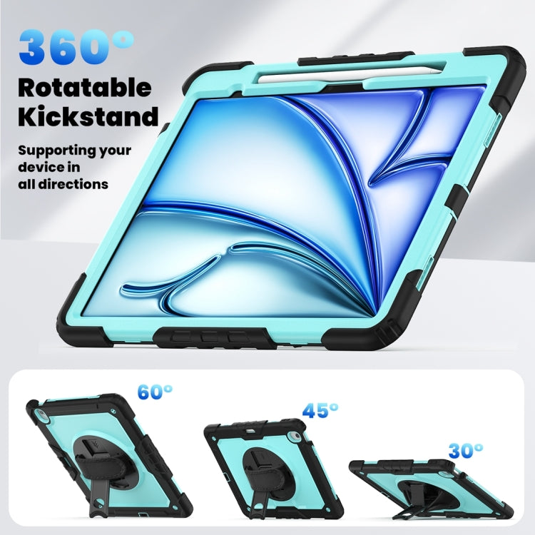 For iPad Air 13 2024 / Air 13 2025 Silicone Hybrid PC Tablet Protective Case(Light Blue+Black) - iPad Air 13 2025 / 2024 Cases by PMC TechLife | Online Shopping South Africa | PMC TechLife | Buy Now Pay Later Mobicred