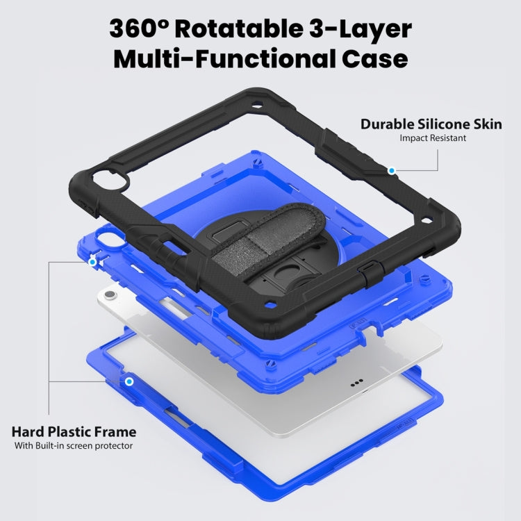 For iPad Air 13 2024 Silicone + PC Tablet Protective Case(Dark Blue+Black) - iPad Air 13 2024 Cases by PMC TechLife | Online Shopping South Africa | PMC TechLife | Buy Now Pay Later Mobicred