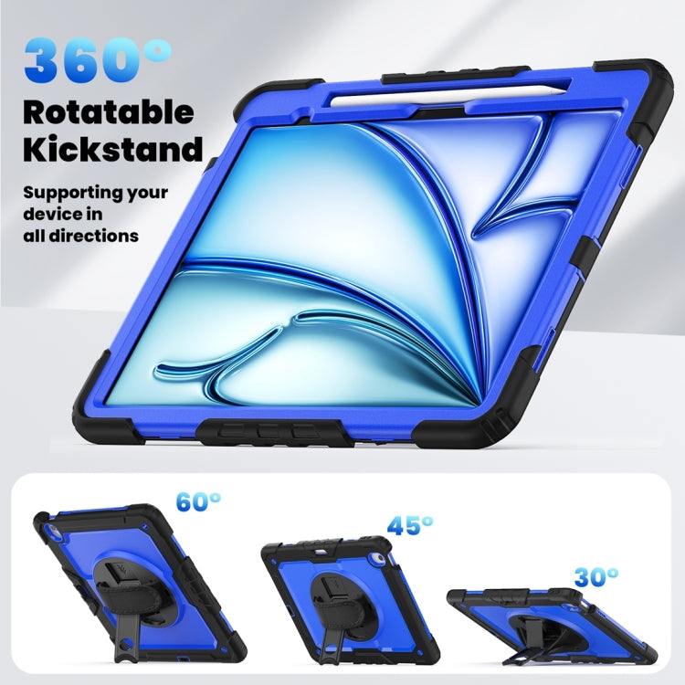 For iPad Air 13 2024 Silicone + PC Tablet Protective Case(Dark Blue+Black) - iPad Air 13 2024 Cases by PMC TechLife | Online Shopping South Africa | PMC TechLife | Buy Now Pay Later Mobicred