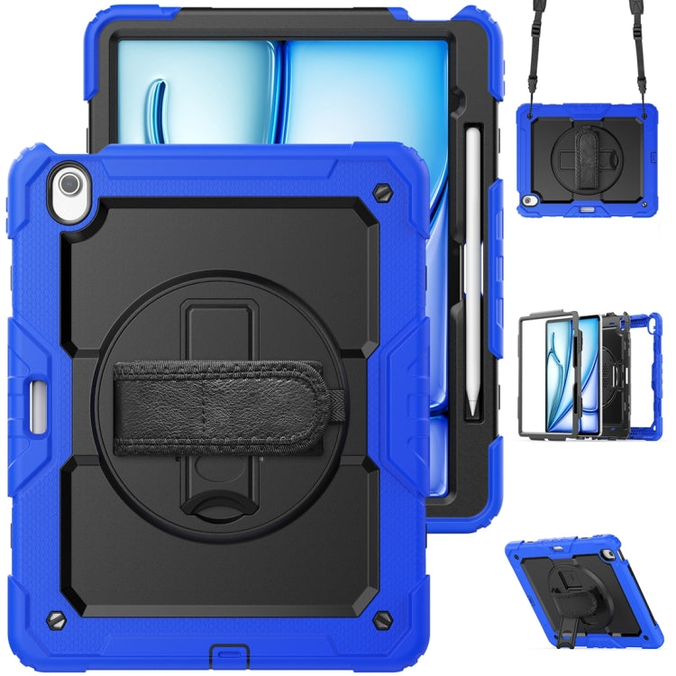 For iPad Air 13 2024 Silicone + PC Tablet Protective Case(Black+Dark Blue) - iPad Air 13 2024 Cases by PMC TechLife | Online Shopping South Africa | PMC TechLife | Buy Now Pay Later Mobicred