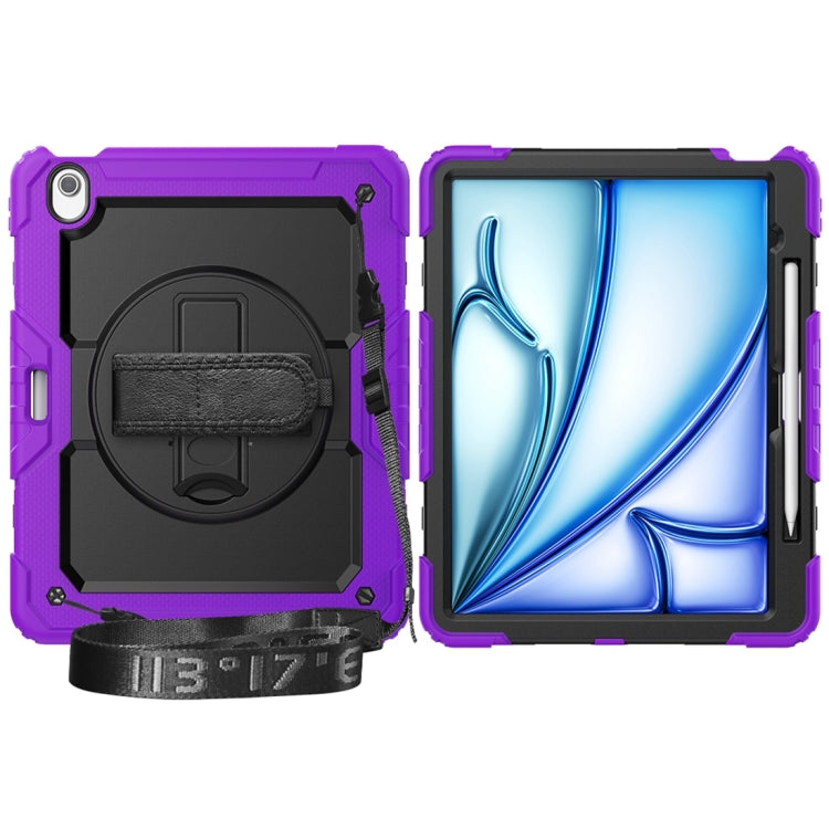 For iPad Air 13 2024 Silicone + PC Tablet Protective Case(Purple+Black) - iPad Air 13 2024 Cases by PMC TechLife | Online Shopping South Africa | PMC TechLife | Buy Now Pay Later Mobicred