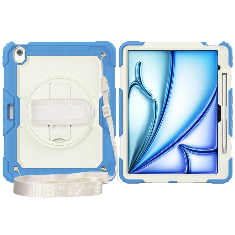 For iPad Air 13 2024 Silicone + PC Tablet Protective Case(Cream+Navy Blue) - iPad Air 13 2024 Cases by PMC TechLife | Online Shopping South Africa | PMC TechLife | Buy Now Pay Later Mobicred