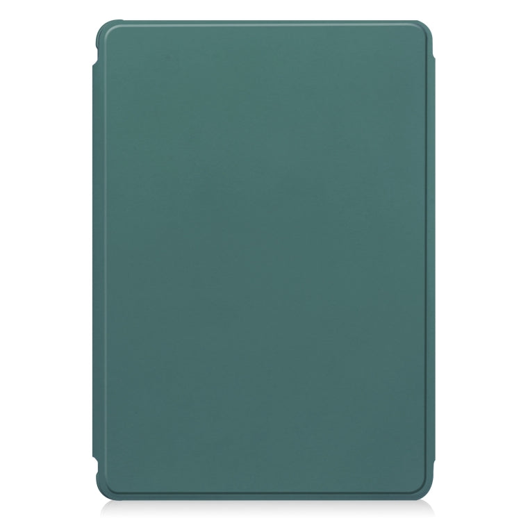 For iPad Pro 11 2024 Transparent Rotation Smart Leather Tablet Case with Keyboard(Dark Green) - iPad Pro 11 2024 Cases by PMC TechLife | Online Shopping South Africa | PMC TechLife | Buy Now Pay Later Mobicred