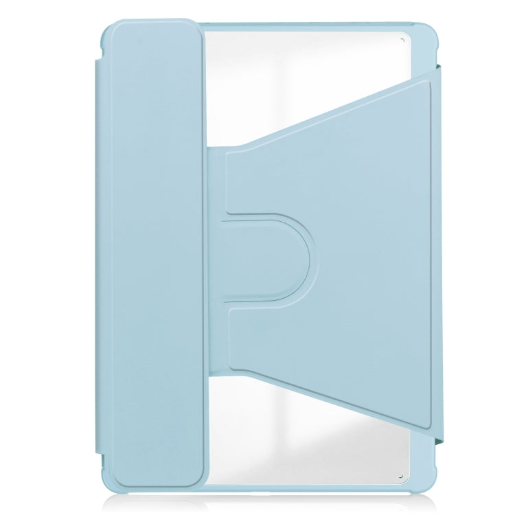For iPad Air 13 2024 Transparent Rotation Smart Leather Tablet Case with Keyboard(Sky Blue) - iPad Air 13 2024 Cases by PMC TechLife | Online Shopping South Africa | PMC TechLife | Buy Now Pay Later Mobicred