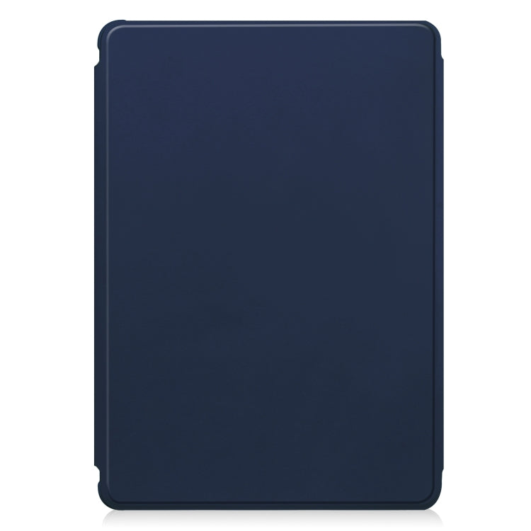 For iPad Air 13 2024 Transparent Rotation Smart Leather Tablet Case with Keyboard(Dark Blue) - iPad Air 13 2024 Cases by PMC TechLife | Online Shopping South Africa | PMC TechLife | Buy Now Pay Later Mobicred