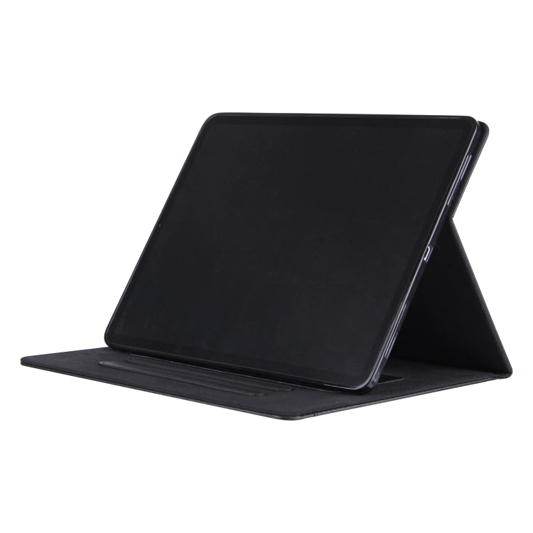 For iPad Pro 13 2024 Solid Color Metal Buckle Leather Smart Tablet Case(Black) - iPad Pro 13 2024 Cases by PMC TechLife | Online Shopping South Africa | PMC TechLife | Buy Now Pay Later Mobicred
