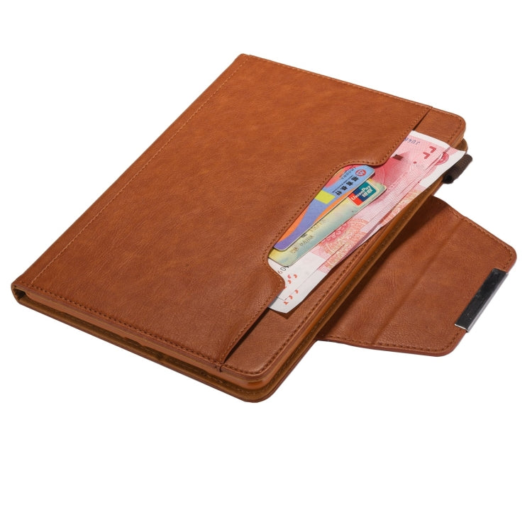 For iPad Pro 13 2024 Solid Color Metal Buckle Leather Smart Tablet Case(Brown) - free shipping - PMC TechLife - Order now!