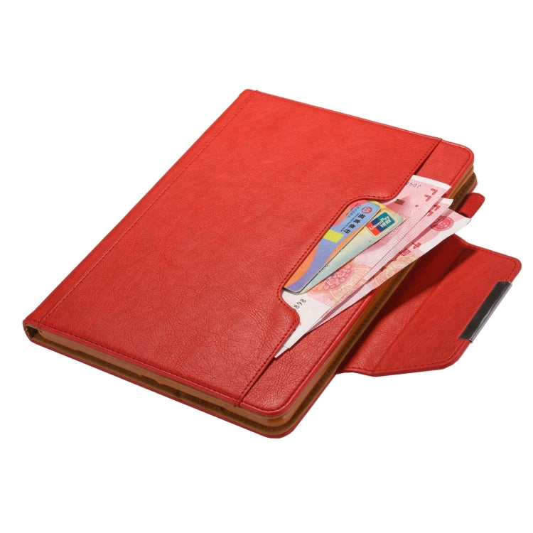 For iPad Pro 13 2024 Solid Color Metal Buckle Leather Smart Tablet Case(Red) - iPad Pro 13 2024 Cases by PMC TechLife | Online Shopping South Africa | PMC TechLife | Buy Now Pay Later Mobicred