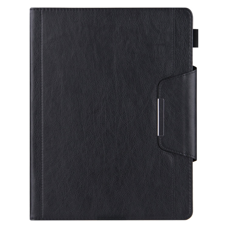 For iPad Pro 11 2024 Solid Color Metal Buckle Leather Smart Tablet Case(Black) - iPad Pro 11 2024 Cases by PMC TechLife | Online Shopping South Africa | PMC TechLife | Buy Now Pay Later Mobicred