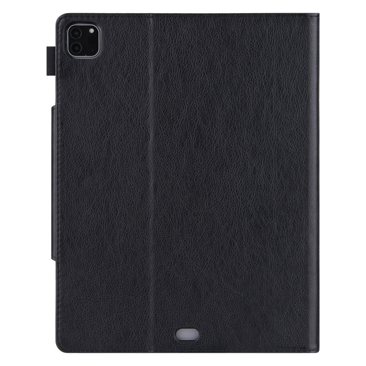 For iPad Pro 11 2024 Solid Color Metal Buckle Leather Smart Tablet Case(Black) - iPad Pro 11 2024 Cases by PMC TechLife | Online Shopping South Africa | PMC TechLife | Buy Now Pay Later Mobicred