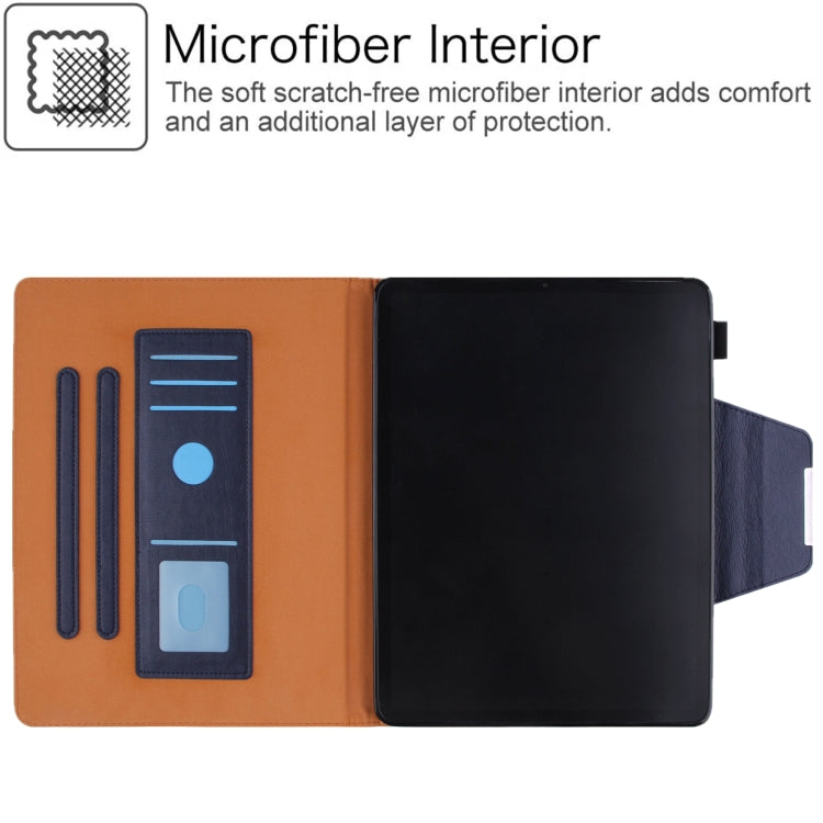 For iPad Pro 11 2024 Solid Color Metal Buckle Leather Smart Tablet Case(Royal Blue) - iPad Pro 11 2024 Cases by PMC TechLife | Online Shopping South Africa | PMC TechLife | Buy Now Pay Later Mobicred