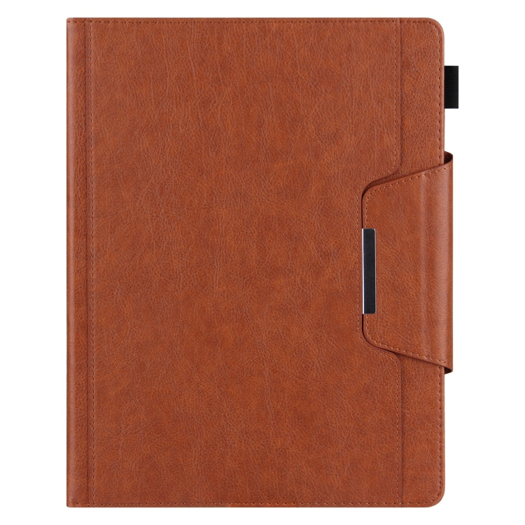For iPad Pro 11 2024 Solid Color Metal Buckle Leather Smart Tablet Case(Brown) - iPad Pro 11 2024 Cases by PMC TechLife | Online Shopping South Africa | PMC TechLife | Buy Now Pay Later Mobicred