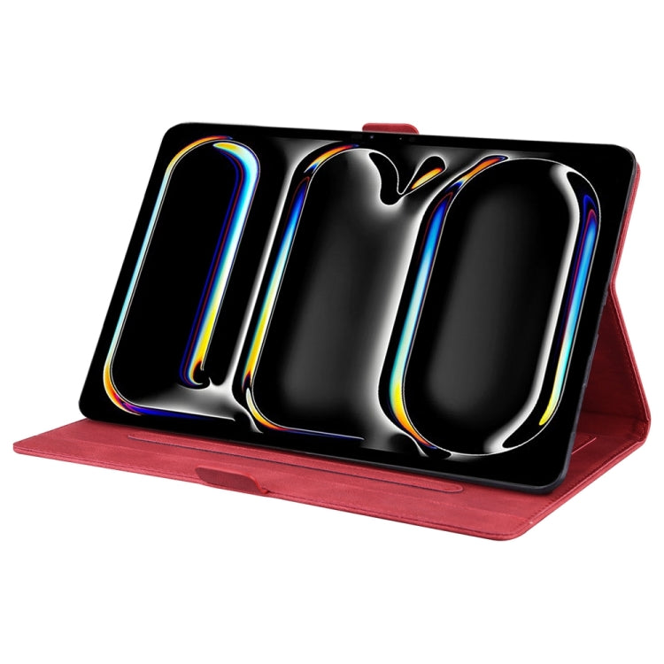 For iPad Pro 11 2024 Love Butterfly Embossed Leather Tablet Case(Red) - iPad Pro 11 2024 Cases by PMC TechLife | Online Shopping South Africa | PMC TechLife | Buy Now Pay Later Mobicred