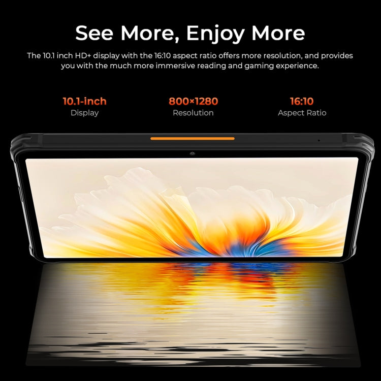 HOTWAV Tab R7 Rugged Tablet, 6GB+256GB, 10.1 inch Android 13 Unisoc Tiger T606 Octa Core 4G Network, Global Version with Google Play(Black Orange) - free shipping - PMC TechLife - Order now!