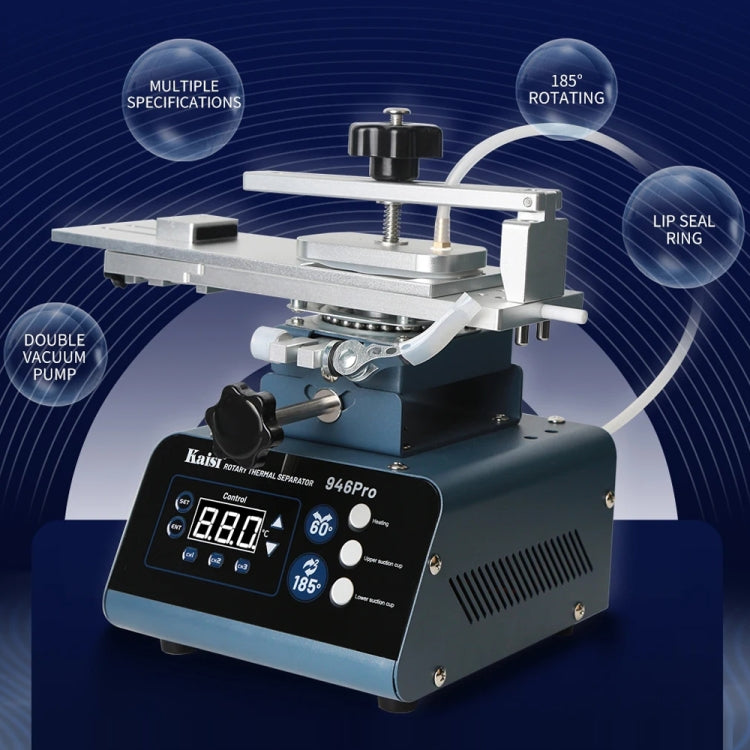 Kaisi 946 Pro LCD Touch Screen Separator Rotating Thermal Machine with Double Vacuum Pumps, US Plug - Separation Equipment by Kaisi | Online Shopping South Africa | PMC TechLife | Buy Now Pay Later Mobicred